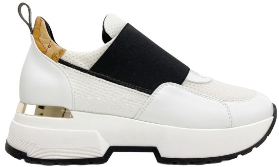 SNEAKERS IN PELLE LISCIA E TESSUTO ZP182201G0900 ALVIERO MARTINI 1A CLASSE