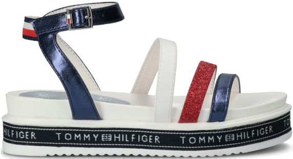 SANDALI IN PELLE LISCIA T3A2310420898Y019 TOMMY HILFIGER