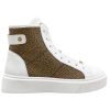 SNEAKERS ALTE IN PELLE LISCIA 6DZ904CB6047 BORBONESE