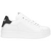 SNEAKERS ADDICT IN PELLE LISCIA GACAW00013BIANCONERO GAELLE PARIS