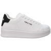 SNEAKERS ADDICT IN PELLE LISCIA GACAW00019BIANCONERO GAELLE PARIS