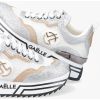 SNEAKERS PLATFORM IN ECOPELLE E TESSUTO GBCDP2986ORO GAELLE PARIS