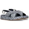 SANDALI IN TESSUTO E PELLE T3A2327570325A357 TOMMY HILFIGER