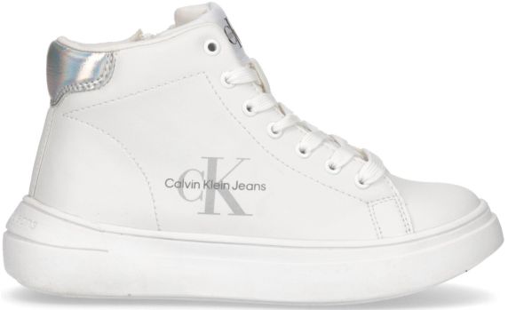 SNEAKERS ALTE IN PELLE LISCIA HIGH TOP LACE UP V3X9803461355X025J CALVIN KLEIN JEANS