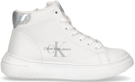 SNEAKERS ALTE IN PELLE LISCIA HIGH TOP LACE UP V3X9803461355X025J CALVIN KLEIN JEANS