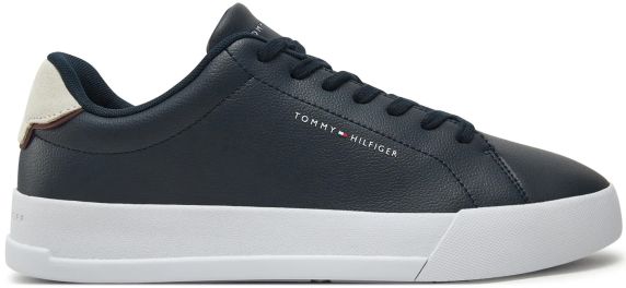 SNEAKERS IN PELLE TH COURT LTH DETAIL ESS FM0FM05367DW5 TOMMY HILFIGER 