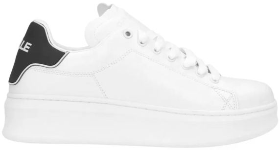 SNEAKERS ADDICT IN PELLE LISCIA GACAW00013BIANCONERO GAELLE PARIS