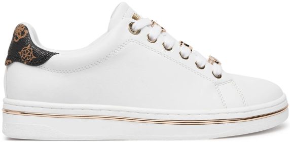 SNEAKERS IN PELLE LISCIA STASEY FLPSTAELE12WHITE GUESS
