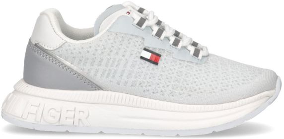 SNEAKERS IN TESSUTO E PELLE LISCIA T3A4321660308A169 TOMMY HILFIGER
