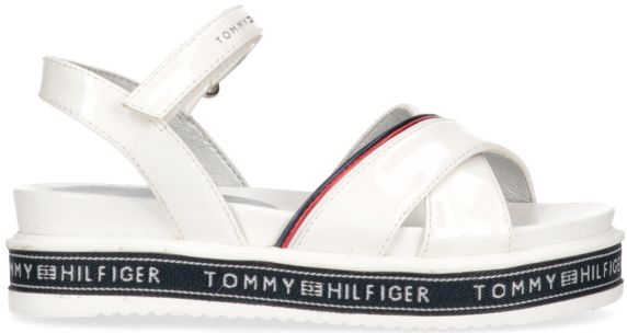 SANDALI IN PELLE LUCIDA T3A2321780774100 TOMMY HILFIGER