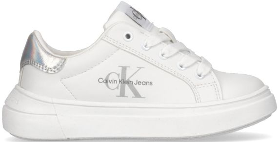 SNEAKERS IN PELLE LISCIA LOW CUT LACE UP V3X9803451355X025J CALVIN KLEIN JEANS