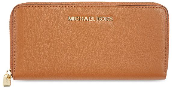 PORTAFOGLI ZIP GRANDE BEDFORD IN PELLE MARTELLATA 32H2MBFE1L230 MICHAEL KORS