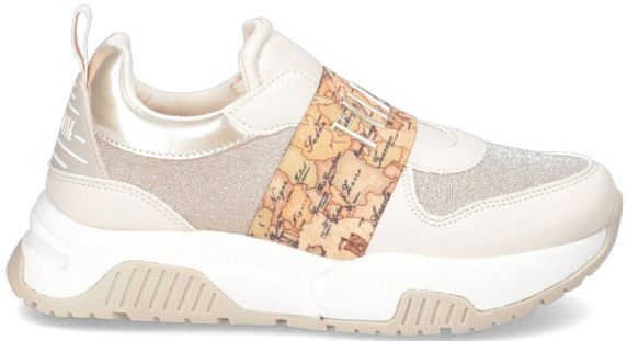 SNEAKERS IN PELLE LISCIA E TESSUTO N15160196X105 ALVIERO MARTINI 1A CLASSE