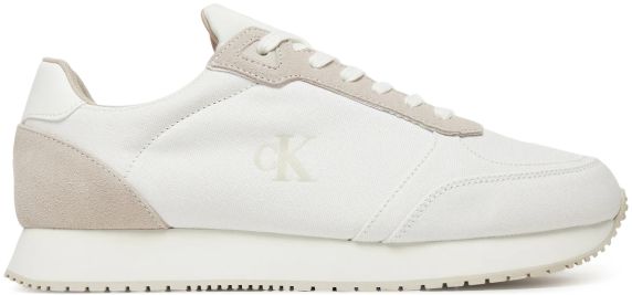 SNEAKERS IN TESSUTO E PELLE RUNNER SOCK LACEUP MG CANVAS YM0YM0121702S CALVIN KLEIN JEANS