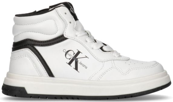 SNEAKERS ALTE IN PELLE LISCIA HIGH TOP LACE UP V3X9807301355100 CALVIN KLEIN JEANS 21basilicius