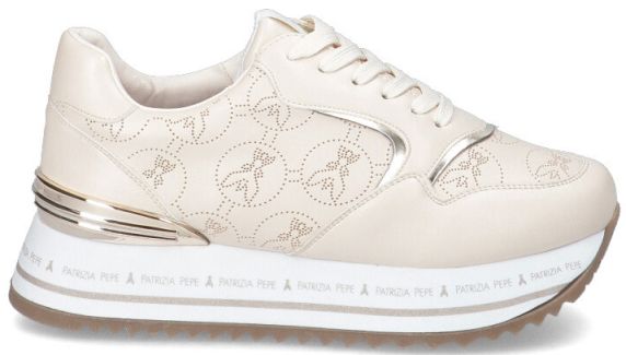 SNEAKERS IN PELLE LISCIA LOGATA PPJ21602 PATRIZIA PEPE