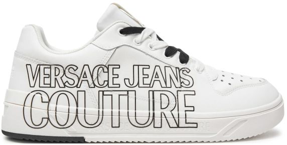 SNEAKERS IN PELLE LISCIA 77YA3SJ5ZP346003 VERSACE JEANS COUTURE