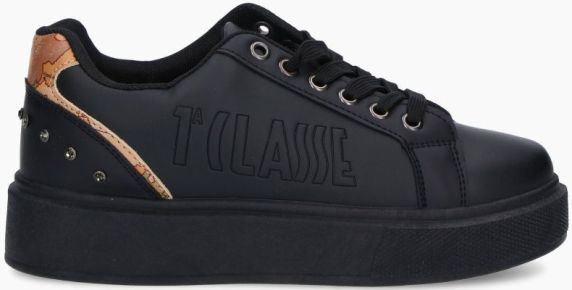 SNEAKERS IN PELLE LISCIA CON DETTAGLIO STRASS Z0131201D0001 ALVIERO MARTINI 1A CLASSE