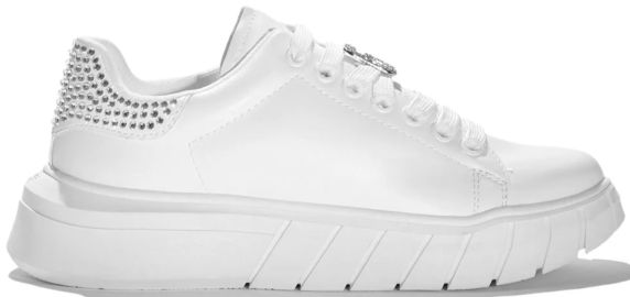 SNEAKERS ADDICT IN ECOPELLE LISCIA GBCDP2970ARGENTO GAELLE PARIS