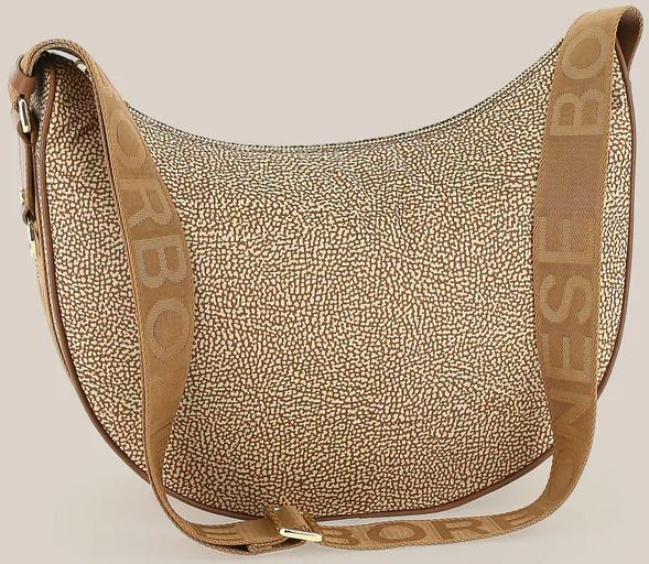 Borbonese luna bag medium marrone hotsell