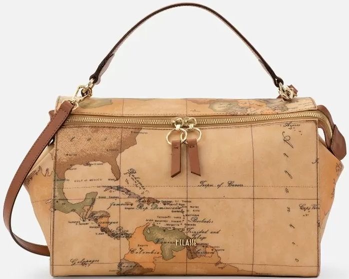 Alviero Martini Prima Classe - Borsa media a bauletto con tracolla Geo  Classic