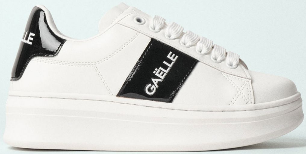 SNEAKERS ADDICT IN ECOPELLE LISCIA GBCDP3077NERO GAELLE PARIS 21basilicius