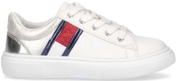 SNEAKERS IN PELLE LISCIA T3A4321571383Y003 TOMMY HILFIGER 
