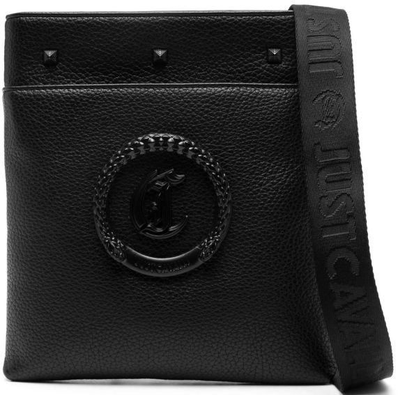 BORSA A TRACOLLA IN PELLE CON LOGO 77QA4B43ZSA19899 JUST CAVALLI