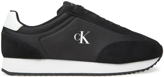 SNEAKERS IN TESSUTO E PELLE RETRO RUNNER LACE UP NY SU YM0YM013250GM CALVIN KLEIN JEANS