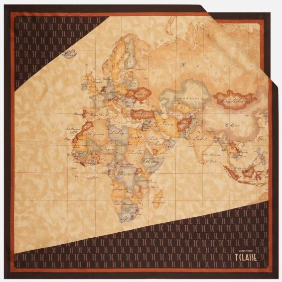 FOULARD MEDIO GEO MONOGRAM 70X70 LMF067G6140010 ALVIERO MARTINI 1A CLASSE