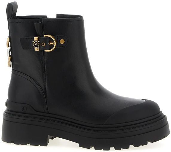 STIVALETTI IN PELLE VITELLO LISCIA MIA 21 SD0409P001Z99 PINKO