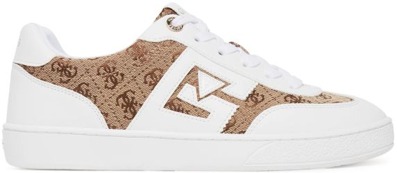 SNEAKERS IN PELLE E TESSUTO NOCHEE2 FLTNC2ELE12WHIBR GUESS