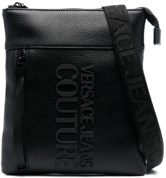 BORSA A TRACOLLA IN PELLE CON LOGO 75YA4B73ZG128899 VERSACE JEANS COUTURE