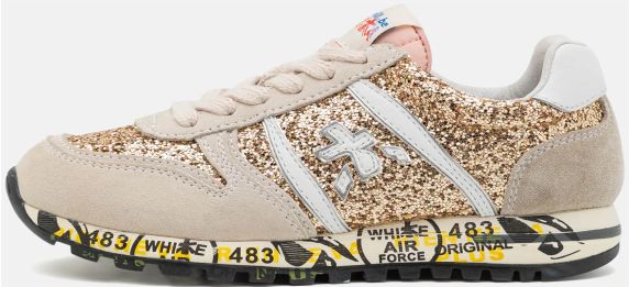 SNEAKERS IN PELLE SCAMOSCIATA E GLITTER SKY 19039361 PREMIATA