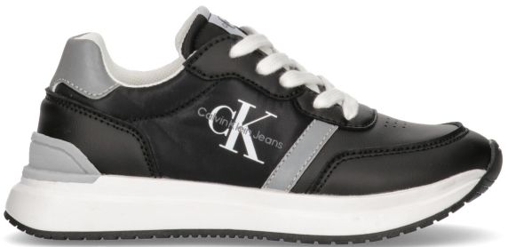 SNEAKERS IN PELLE LISCIA LOW CUT LACE UP V3X9805801594X791J CALVIN KLEIN JEANS