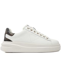 SNEAKERS IN PELLE LISCIA ELBINA FLJELBFAL12WHBRO GUESS