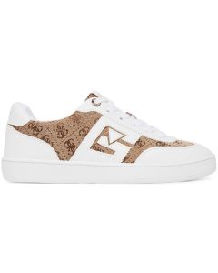 SNEAKERS IN PELLE E TESSUTO NOCHEE2 FLTNC2ELE12WHIBR GUESS