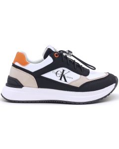 SNEAKERS IN PELLE LISCIA LOW CUT LACE UP V3B9807381269Y146 CALVIN KLEIN JEANS