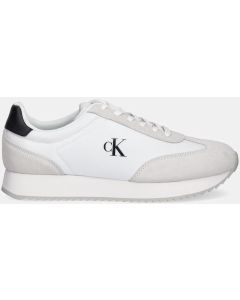 SNEAKERS IN TESSUTO E PELLE RETRO RUNNER LACE UP NY-SU YM0YM0132501W CALVIN KLEIN JEANS