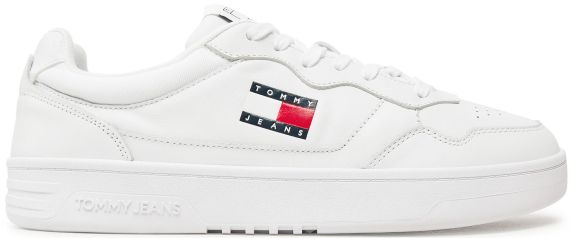 SNEAKERS IN PELLE NEW TJM CUPSOLE LEATHER ESS EM0EM01443YBR TOMMY HILFIGER 