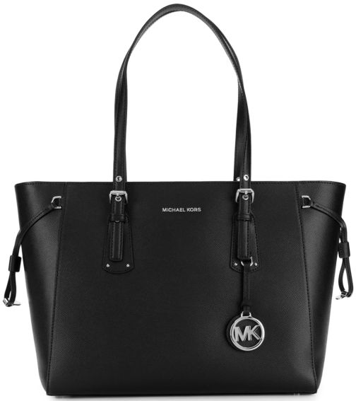 SHOPPING MEDIA TOTE VOYAGER IN PELLE A GRANA INCROCIATA 30H7SV6T8L001 MICHAEL KORS
