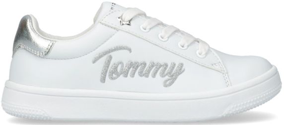 SNEAKERS IN PELLE LISCIA T3A4310201190X025 TOMMY HILFIGER 