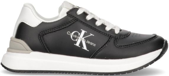 SNEAKERS IN PELLE LISCIA LOW CUT LACE UP V3B9801360193X001 CALVIN KLEIN JEANS