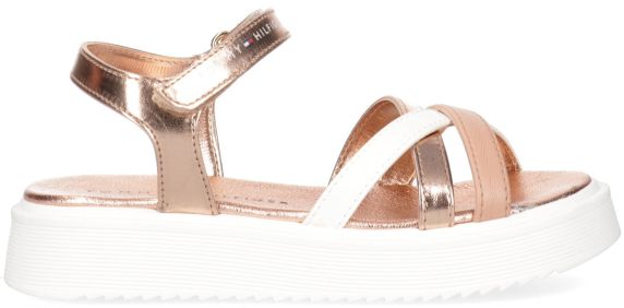 SANDALI IN PELLE LISCIA T4A2321831195Y997 TOMMY HILFIGER