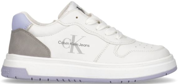 SNEAKERS IN PELLE LISCIA LOW CUT LACE UP V3X9802481355X923 CALVIN KLEIN JEANS