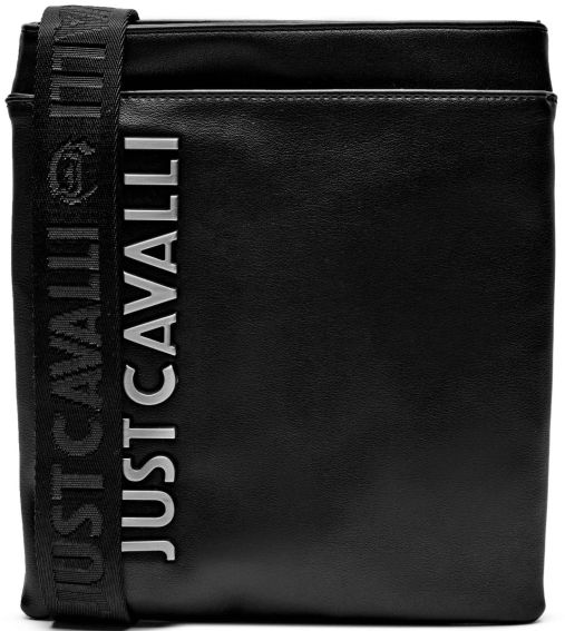 BORSA A TRACOLLA IN PELLE CON LOGO 77QA4B12ZSA48899 JUST CAVALLI