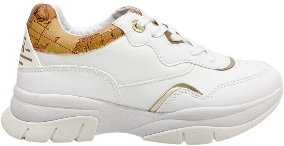 SNEAKERS IN PELLE LISCIA E TESSUTO GEO CLASSIC N11610193X013 ALVIERO MARTINI 1A CLASSE