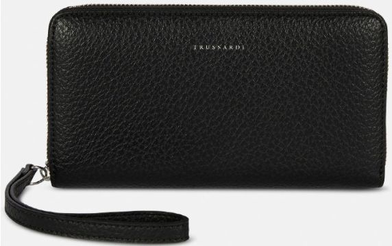 PORTAFOGLI ZIP GRANDE ONYX 75W003709Y099998K299 TRUSSARDI 